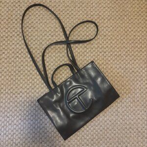 Telfar medium shopping bag black
